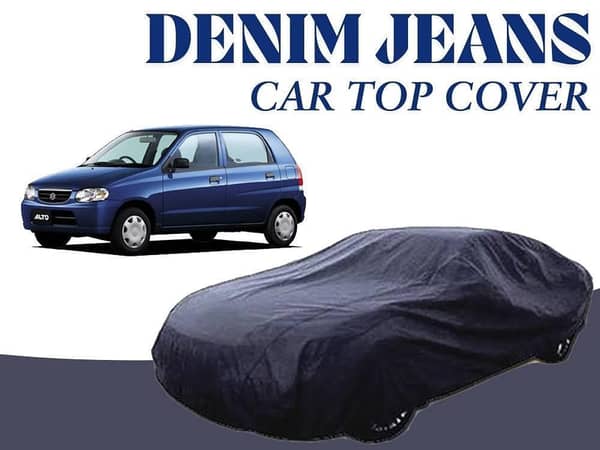 Suzuki Alto 2000-2012 Denim Top Cover | 12oz Cotton | Heat Resistant | Anti-Crack Protection