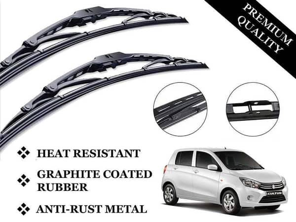 Wiper Blades for Suzuki Cultus 2017-2024 | Metal Backing | Graphite Coated | Anti-Rust Design