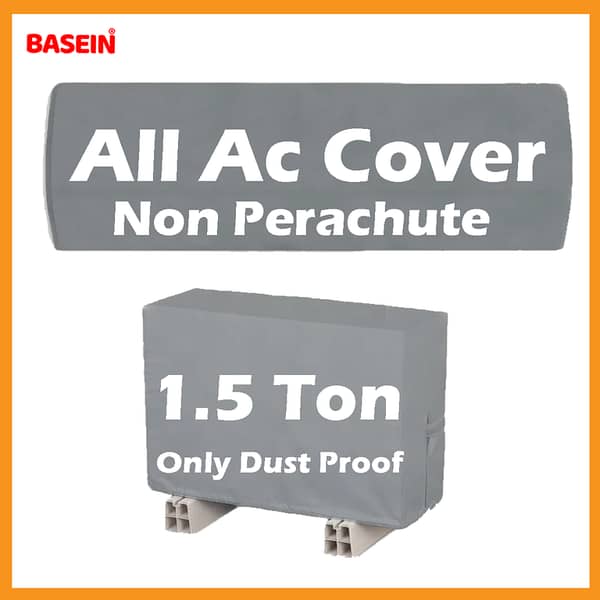 Indoor and Outdoor Air Conditioner Cover for 1.5 Ton Units, Dust Protection for Home Appliances