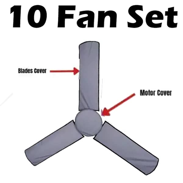 BASEIN Dust-Proof Cover for Three-Blade Ceiling Fans - Protection Against Dust and Debris