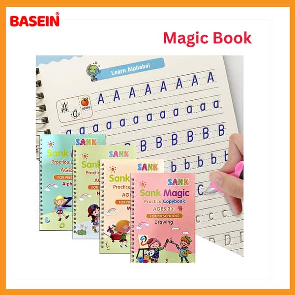 Sank Reusable Water Magic Writing Book for Kids – Fun Learning Tool for Handwriting, Early Education, and Creative Development