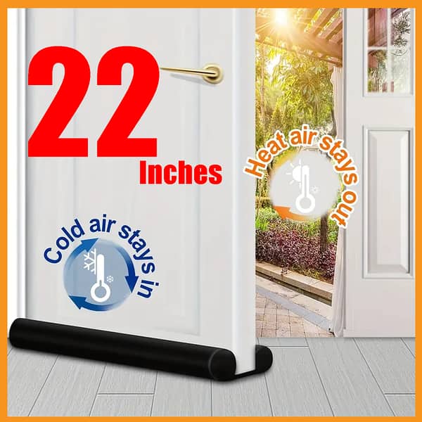 Door Dust Stopper - Waterproof Rubber Seal for Blocking Dust, Draft, Noise, Insects, and AC Cooling | Easy Installation, All-Weather Use | Free Shipping Available