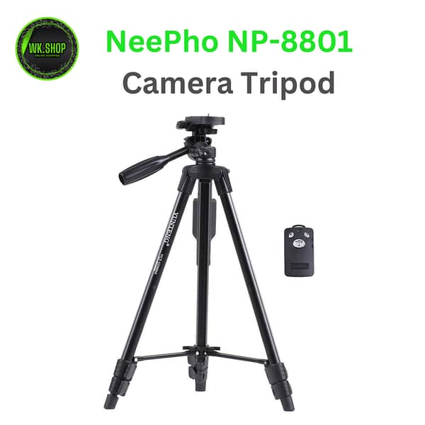 Neepho NP-8810 Tripod Stand (150 cm) for Ring Lights, Videography, Photography, TikTok, and Studio Lighting with Bag and Bluetooth Remote