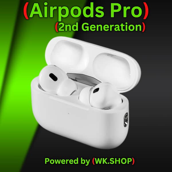 Apple AirPods Pro (2nd Generation) Wireless Bluetooth Earbuds with Charging Case, Extra Ear Tips, and Pop-Up Feature for All Devices