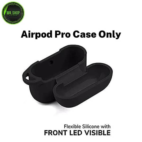 Silicone Case for AirPods Pro - Complete 360 Protection with Anti-Fall Features and Hook (Case Only)