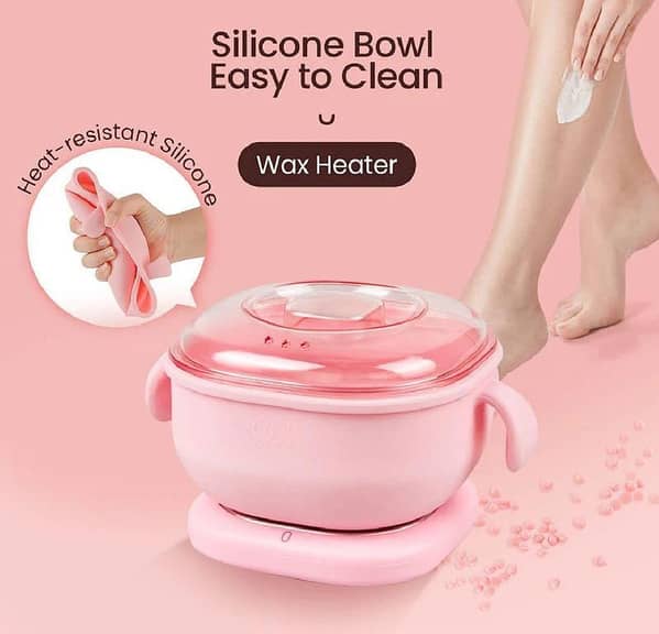 Portable 3-in-1 Foldable Wax Heater for Hair Removal - 400ML Silicone Wax Warmer and Epilator for Travel and SPA