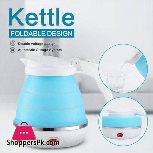 Folding Silicone Electric Kettle for Outdoor Travel - 600ml Capacity for Tea and Coffee