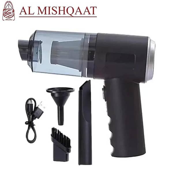 3-in-1 Wireless Vacuum Cleaner by [Brand Name] - Portable Rechargeable for Home, Car, and Pet Hair - Includes Mini Air Blower and Cleaning Accessories