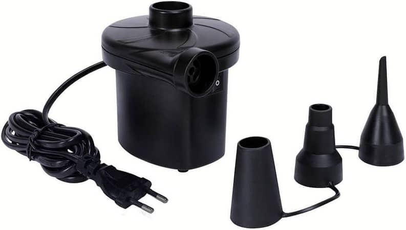 Stermay AC Electric Air Pump - Portable Inflatable Pump with 3 Nozzles for Fast Inflation of Air Mattresses and Pool Floats