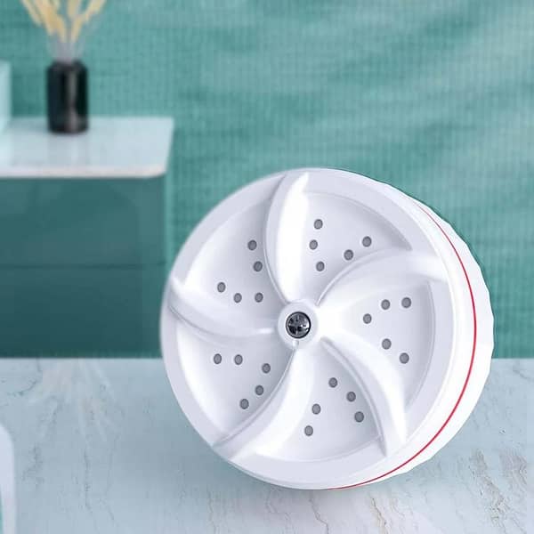 Portable Mini Washing Machine with Ultrasonic Turbine for Baby Clothes, Travel, and Small Items like Socks and Underwear, USB Powered