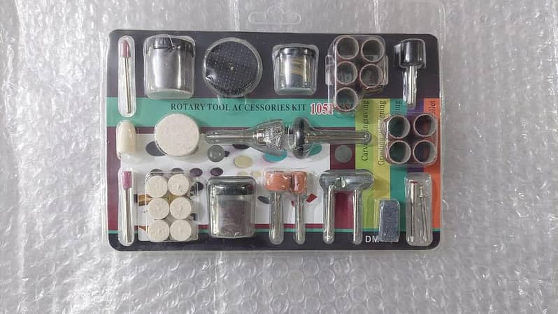 105-Piece Rotary Tool Accessory Kit for Mini Drill Machine - Includes Polishing, Cutting, and Grinding Tools