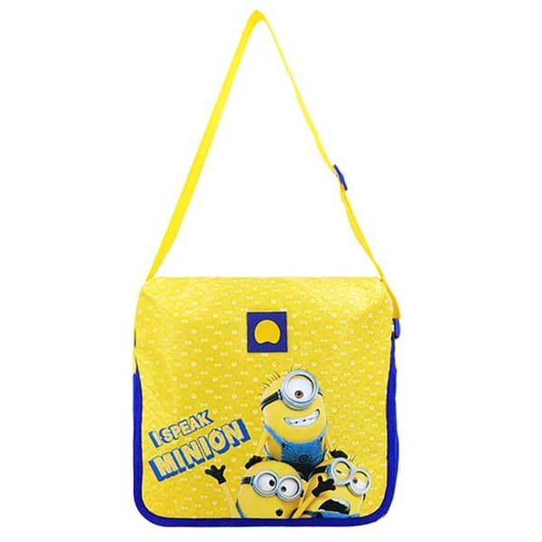 Delsey Paris Messenger Bag for Boys - 12x12x5 Inch Multi-Use Cartoon Design