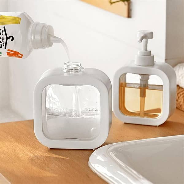 Liquid Soap Dispenser Pump Bottle for Kitchen and Bathroom - 300ml & 500ml Storage for Shampoo, Dish Soap, and Shower Gel