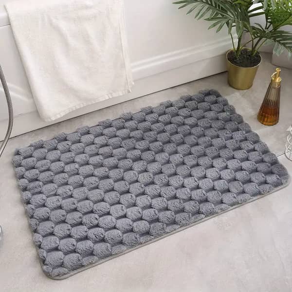 Memory Foam Bath Mat - Non-Slip, Absorbent, and Machine Washable Rug for Living Room and Bathroom Use