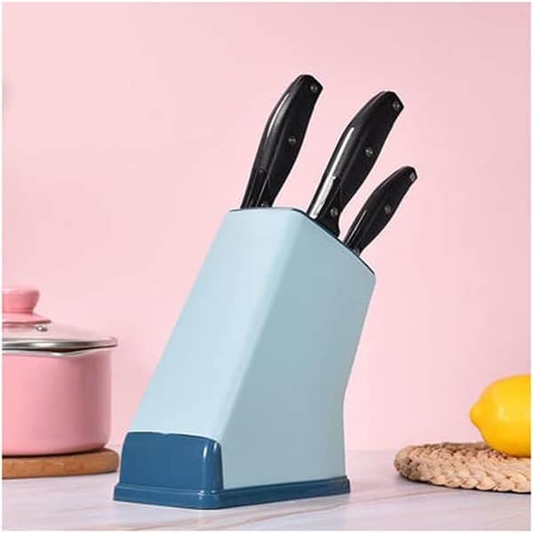 Multifunctional Plastic Knife Holder for Kitchen - Storage Rack for Knives and Tools