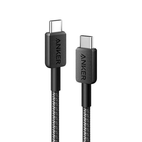 Anker 322 MFi Certified Braided USB-C to USB-C Cable, 60W, with 3-Month Warranty