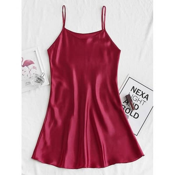 Silk Wear BI-005 - Women’s Adjustable Silk Camisole Top for Girls, Comfortable Nightwear and Lingerie