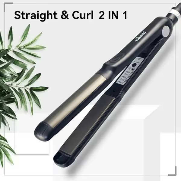 Electric Hair Straightener and Styler with Temperature Control, 110-240V Fast Heating Straightening Iron Model 8801