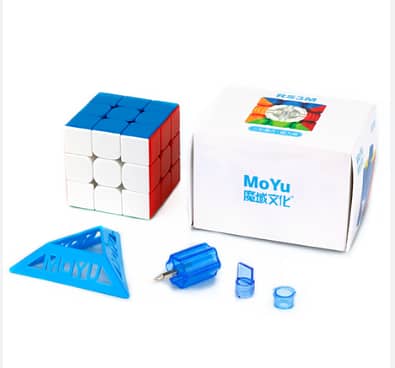 Moyu RS3M 2020 Magnetic Speed Cube 3x3 Puzzle - Stickerless Toy for Kids R3SM