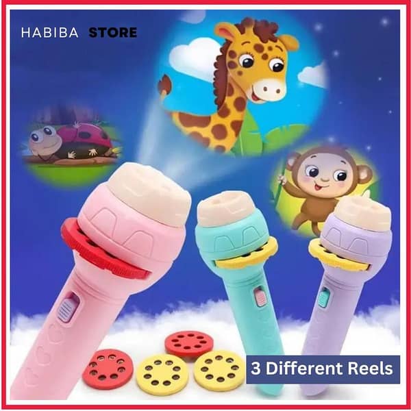 Projector Flashlight for Kids - Ideal Educational Toy for Early Childhood Learning and Birthday Celebrations