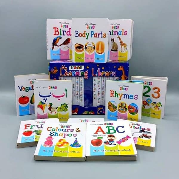 Montessori 12-in-1 Little Learning Library: Early Learning Books for Preschool Babies and Kids