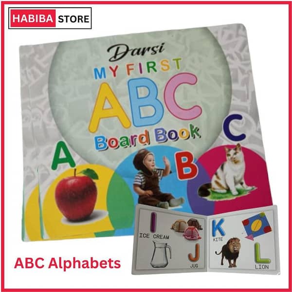 My First ABC Board Book: Learning Capital English Alphabets for Kids - Quality Hardboard Book