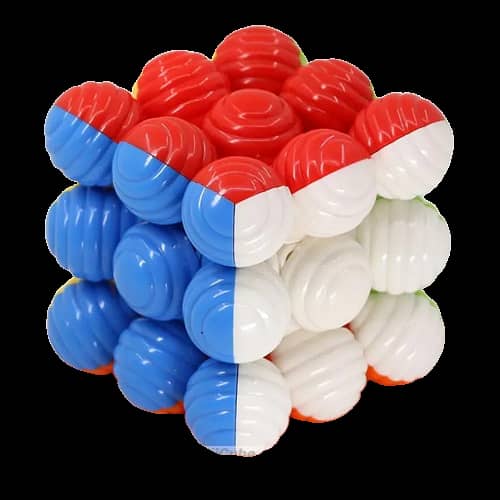 Lollypop Cube 3x3 Bubble Cube - Stickerless Rubik's Cube Magic Puzzle for Fast Solving and Fun