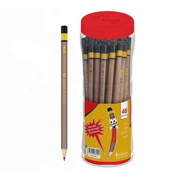 Goldfish Lead Pencil Jar - Model #5000j-2 HB - 48 Pencils Included