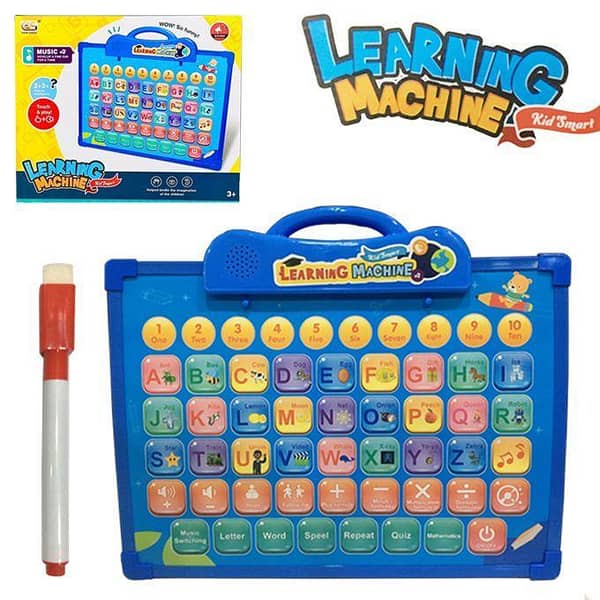 Kids Early Learning Machine and Whiteboard - Music Touch and Play, 30x35cm, Model No 8802-5
