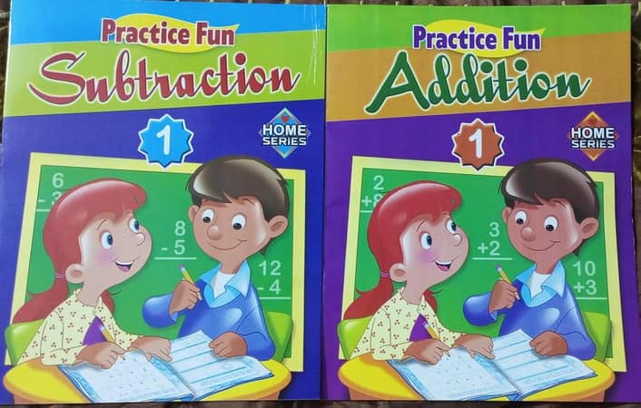 Math Practice Books: Addition & Subtraction Activities for Play Group to Nursery - 2 Book Set for Summer Learning