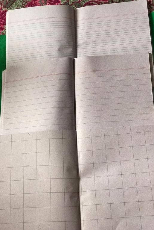 Broad Line Notebooks for Kids - Set of 3 in Math, Urdu, and English