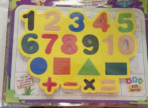Foam Board for Early Education - 3D ABC and 123 Learning Toy (1 Piece) for Reading and Writing Activities