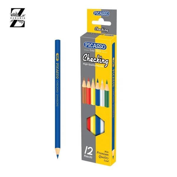 Picasso 7002 Checking Pencils in Blue - Set of 12