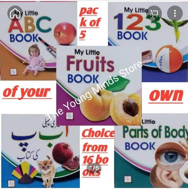My First Learning Books Set: A Collection of 5 Preschool Books for Early Learning with a Surprise Gift, Ideal for Toddlers