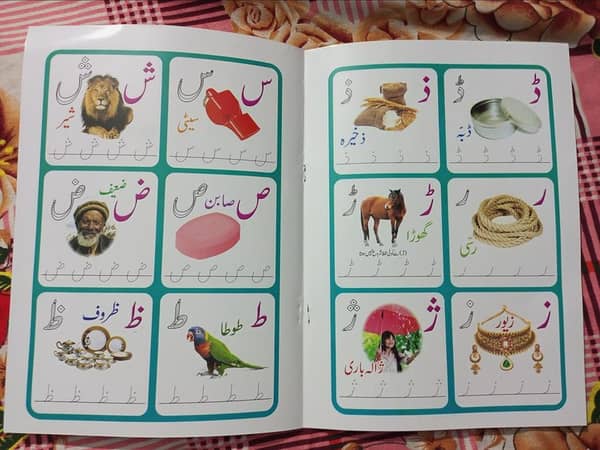 ABC 123 Alifbay My First ABC Write, Wipe and Reuse Book with Dry Erase Marker for Early Learning in Nursery and Play Groups