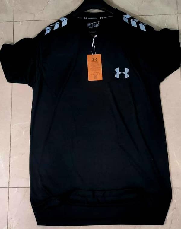 Under Armour Men's Dry-FIT T-Shirts - Black Athletic Shirts for Men - Gym and Sports Wear - Available in Medium & Large