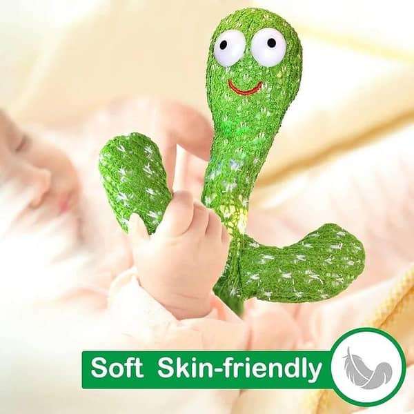 USB Rechargeable 2-in-1 Dancing and Talking Cactus Toy