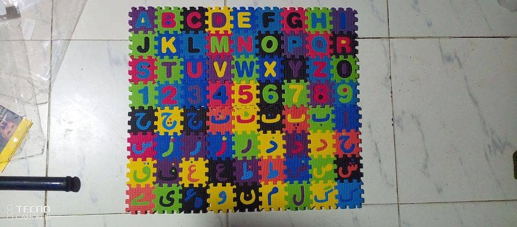 36 Interlocking ABC and 123 Foam Play Mat - Thick EVA Floor Tiles for Kids
