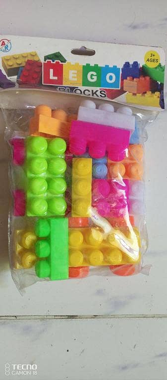 Lego Large Blocks Set for Kids - 12 Multicolor Pieces