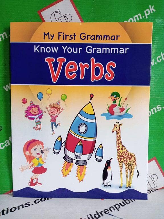 4-Pack Verb Learning Workbooks for Kids - English Grammar Activities for Children - Fun and Engaging Verb Exercises