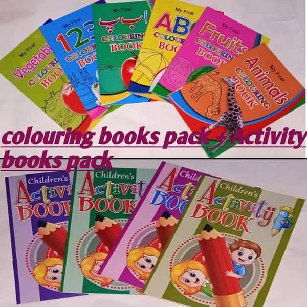 Kids Colouring and Activity Book Pack - 6 Colouring Books and 4 Activity Books for Ages 2 to 5