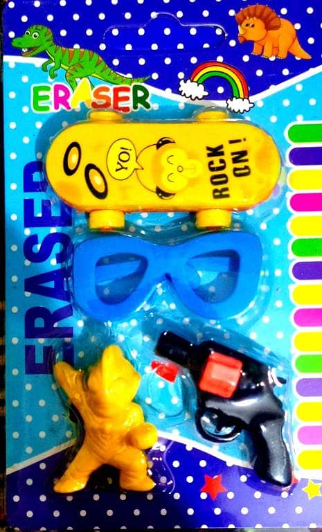 Animal and Fruit Eraser Pack for Kids - Cute and Fun Stationery for Boys and Girls