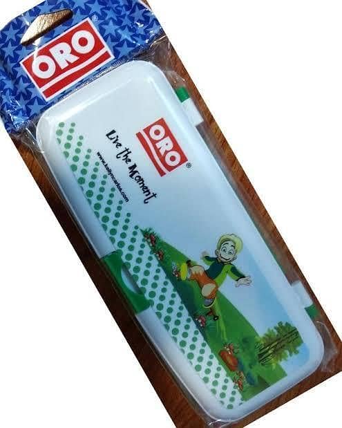 Oro Kelly & Karlos Pencil Box for School - Available in Various Colors and Made of Durable Plastic