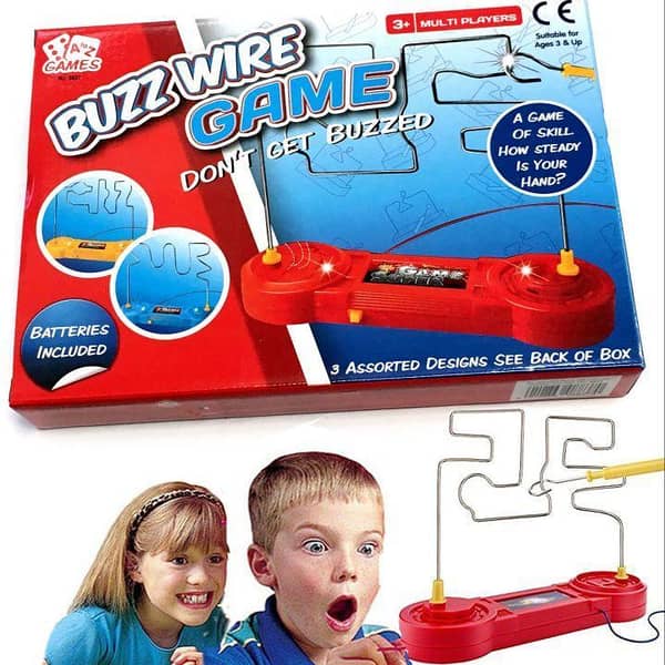 Buzz the Wire Game - Classic Steady Hand Challenge for Kids - Avoid the Buzz