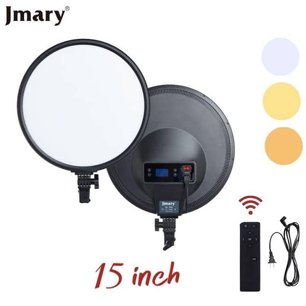 Jmary FM-15RS 15-Inch Video Light for Live Recording and Broadcasting Setup