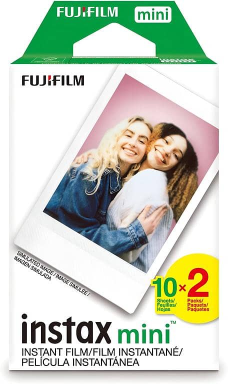 Fujifilm Instax Mini Instant Film Twin Pack - 10/20 Sheets for Mini 7, 8, 9, 11, 12 Cameras