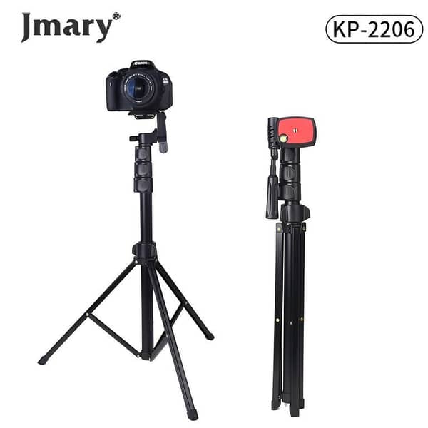 Jmary KP-2206 Extendable Tripod and Selfie Stick for Camera and Mobile with Mobile Holder