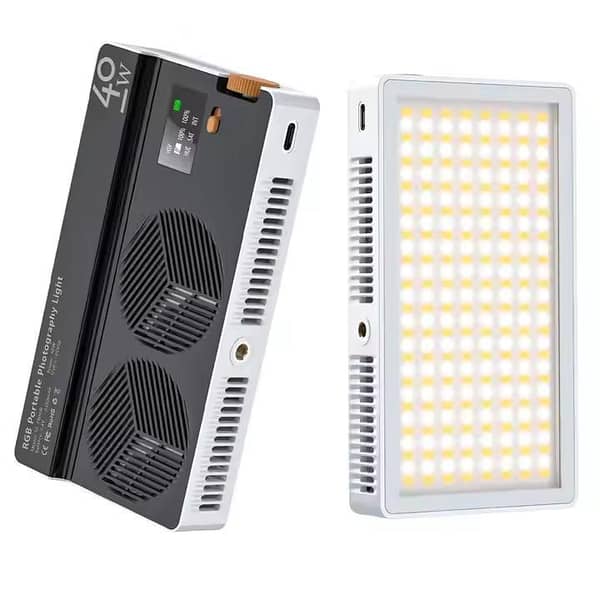 Mamen SL-PB 40R LED Video Light with RGB Full Color, 40W Power and Color Temperature Range of 2500K-9000K for Photography