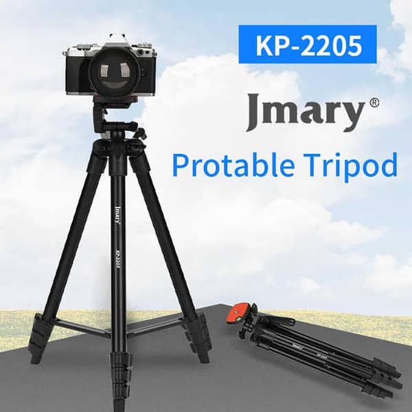 Jmary KP-2205 Mobile and Camera Tripod - Portable Design, Adjustable Height (39.5cm to 134cm)