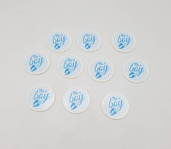 Pack of 10 It's a Boy Gift Tags for Box Decorations